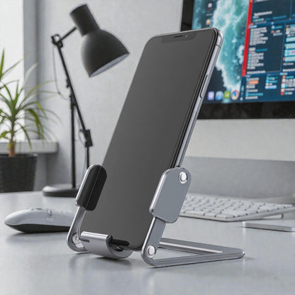 Pro-Elevate Aluminum Phone Stand - Height & Angle Adjustable